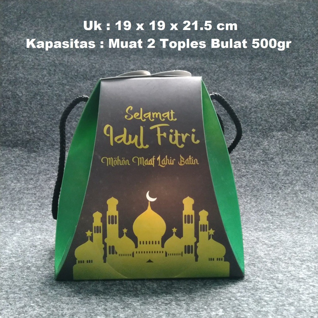 

pekanbaru / Kotak Hampers Idul Fitri Handle Tali Hitam