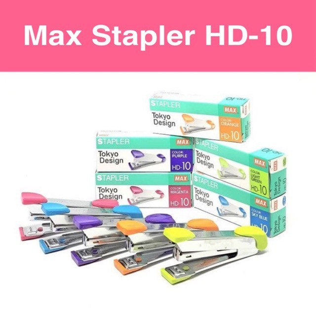 

STAPLER MAX WARNA NEON HD-10 TOKYO DESIGN