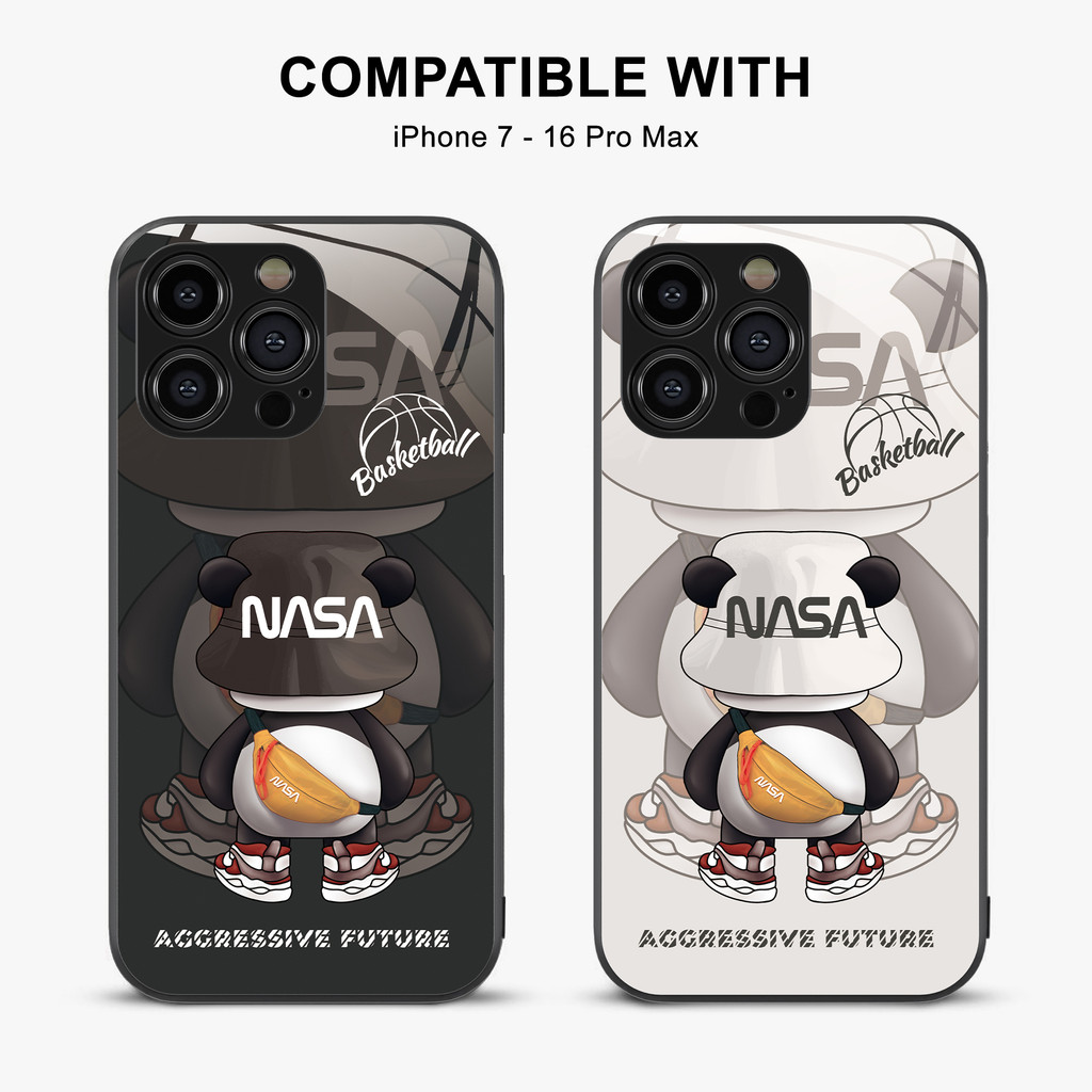 Casing Handphone Nasa untuk iPhone 16 15 14 13 12 mini 11 Pro Max Xr Xs Se 8 7 Plus 6 6s Case Basket