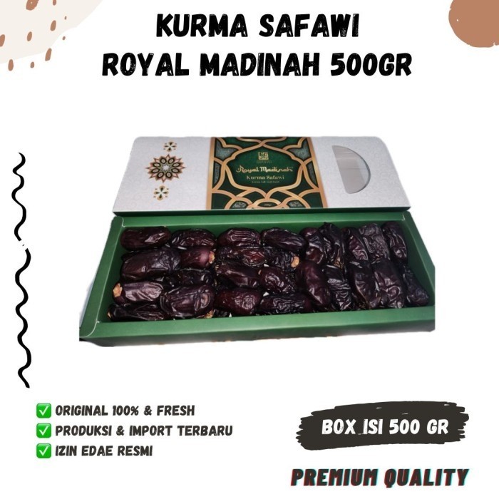 

KURMA SAFAWI PREMIUM 500gr Korma Syafawi Sofawi Madinah Medina Dates