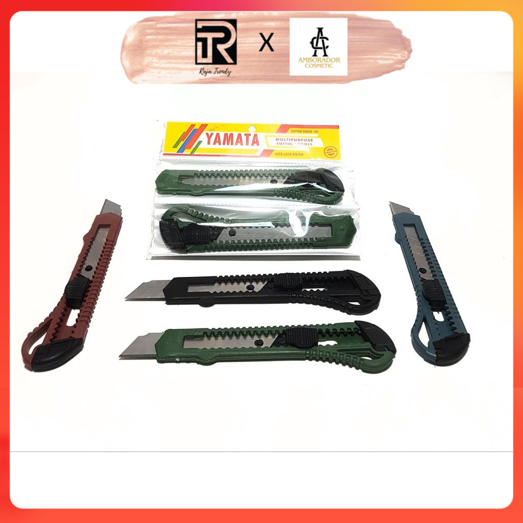 

RAJA TRENDY - PISAU CUTTER YAMATA / PISO CUTTER cuter kater Besar Pemotong Dus ATK Murah PECAH BELAH