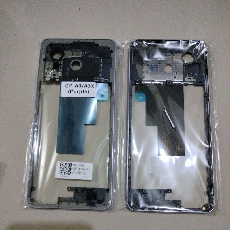 bezzel bezel tutup mesin tulang tengah OPPO A3/OPPO A3X
