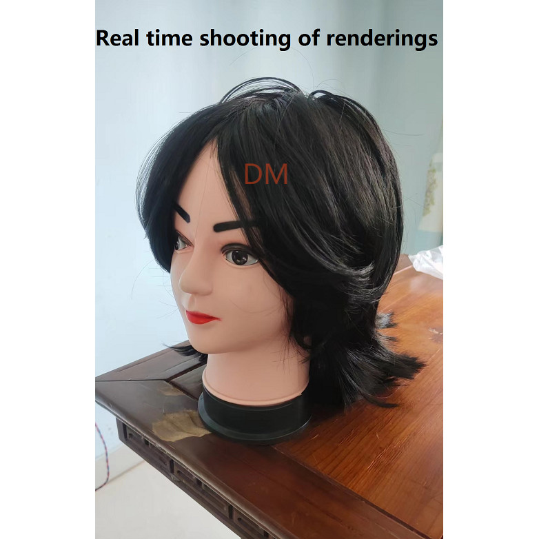 【Kiriman hari yang sama】 wig rambut pria rambut pria keren rambut palsu cowok keren wig pria rambut 