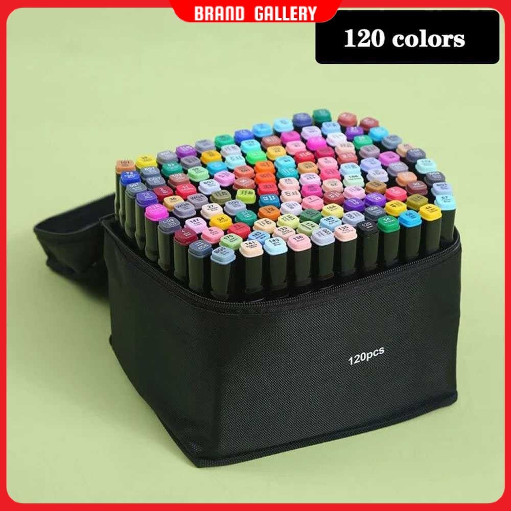 

Toddi Spidol Dual Side Fine Art Brush Art Marker Set 120 Warna - CY-006