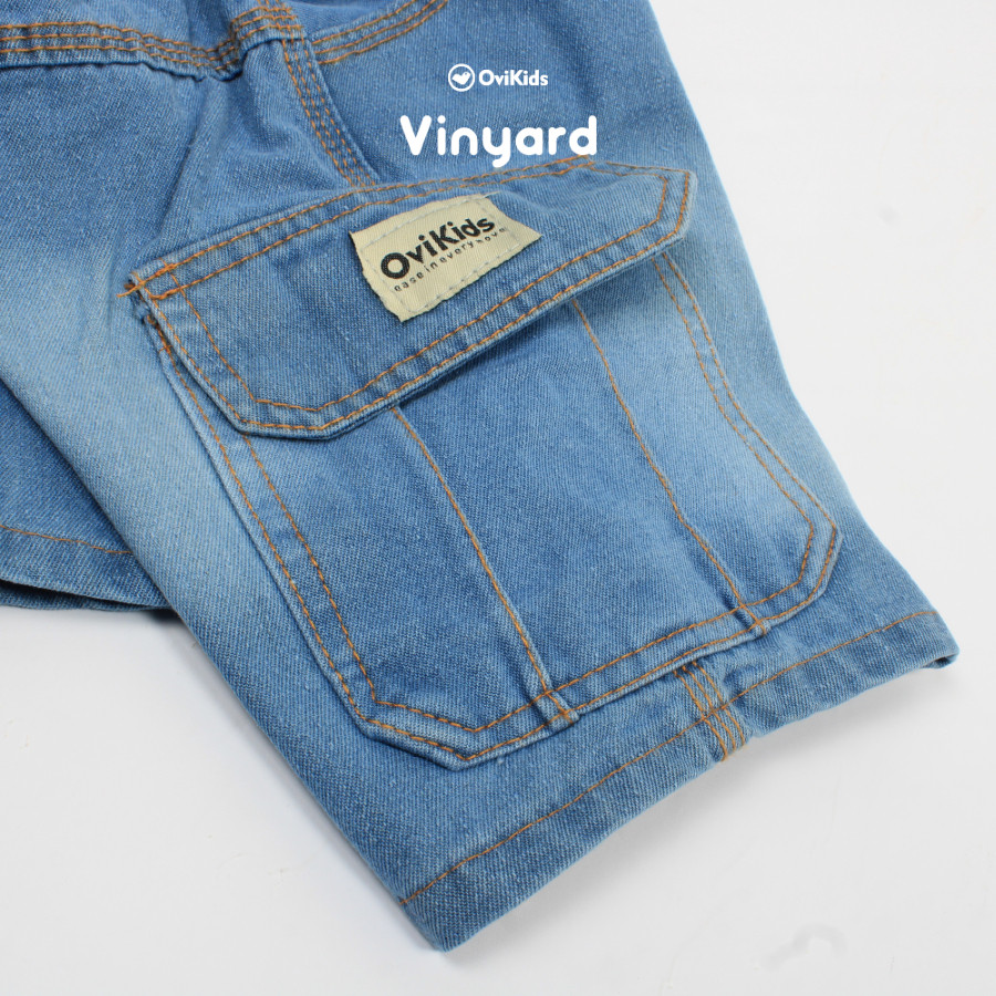 TFHJO634 OVIKIDS Vinyard - Celana Pendek Anak Laki-Laki Celana Cargo Anak Laki Laki 2-8 Tahun
