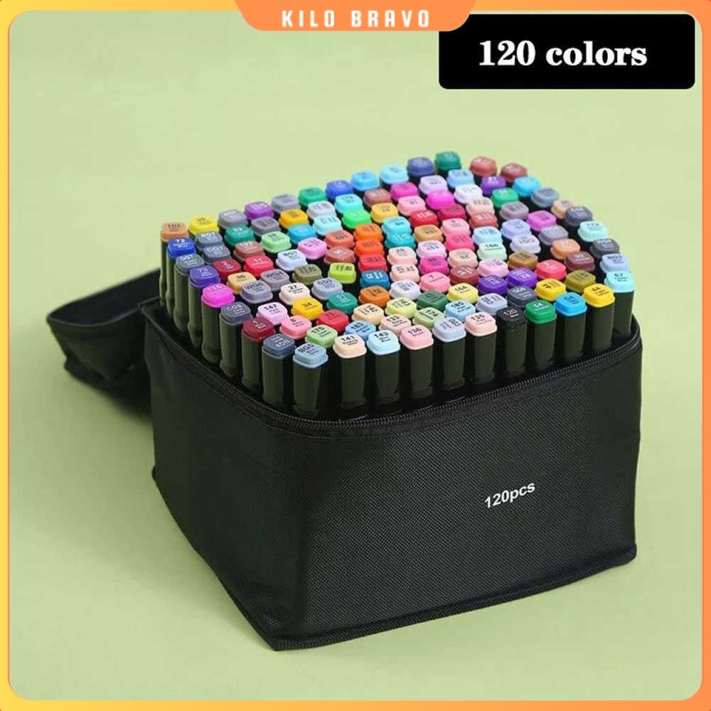 

Spidol Dual Side Fine Art Brush Art Marker Set 120 Warna - CY-006
