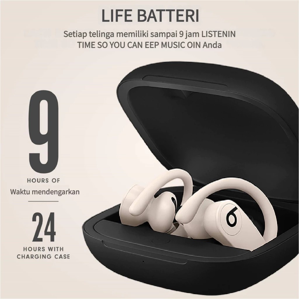 100% 0riginal Beats Powerbeats Pro Wireless Earphones by DR. Dre totally wireless earphones - GLACIE