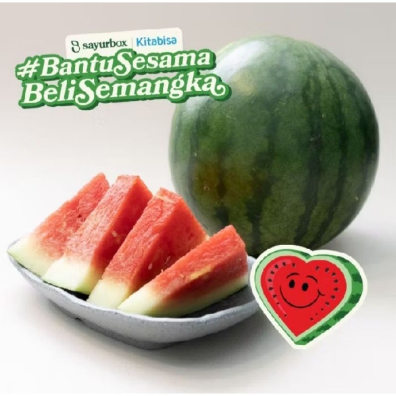 

Buah Semangka Merah asli/1pcs