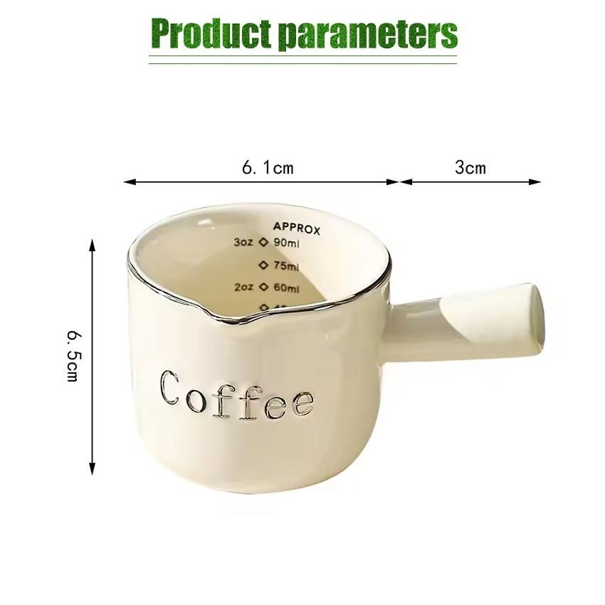 Coffee Measuring Cup/Aesthetic Coffee Measuring Cup/Korean Measuring Cup/Gelas Takar Korea/Gelas