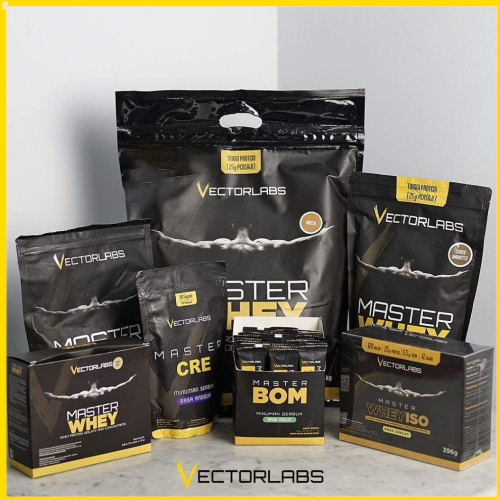 Vectorlabs Master Mass 12 lbs 5400 gram Susu Whey Protein Gainer Penambah Berat Badan Mastermass Vec