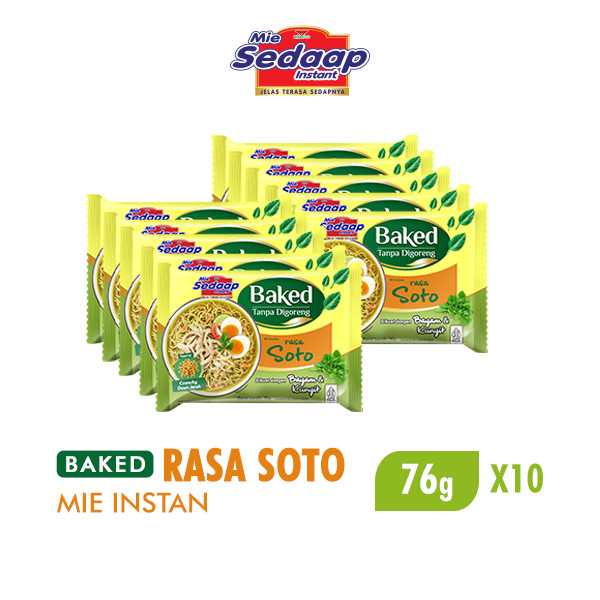 

[Paket isi 10] Mie Sedaap Baked Kuah Soto