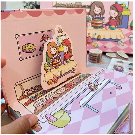 

Diary Set -Journal Set - JURNAL 7 IN 1 SWEETHEART CAKE - pink, polos