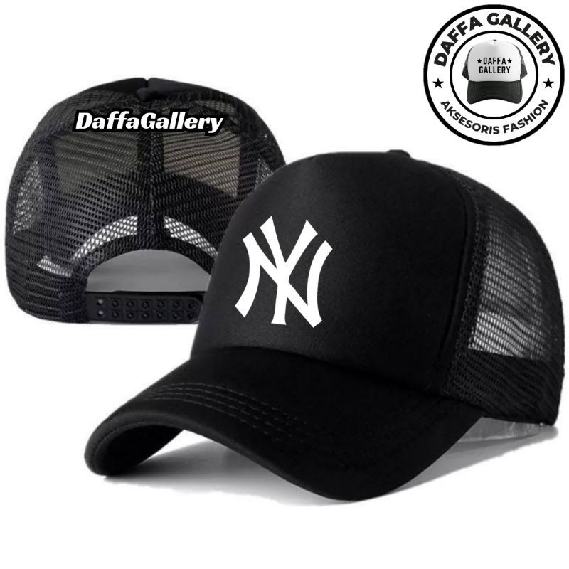 Daffaa Gallery Topi Trucker NY - Topi Distro NY Logo - Topi NY Premium - Topi Pria Dewasa - Topi Pri