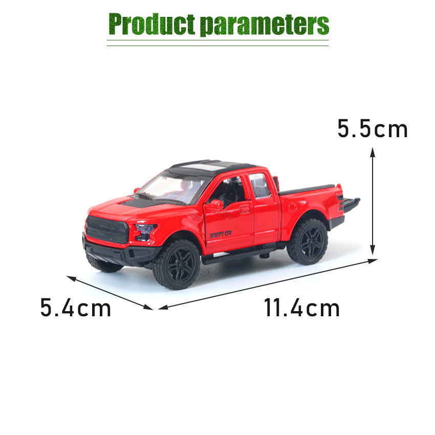 Diecast Miniatur Pickup Ford Ranger F150 Skala 1:32 Diecast Pajangan Mobil Ford Raptor F150