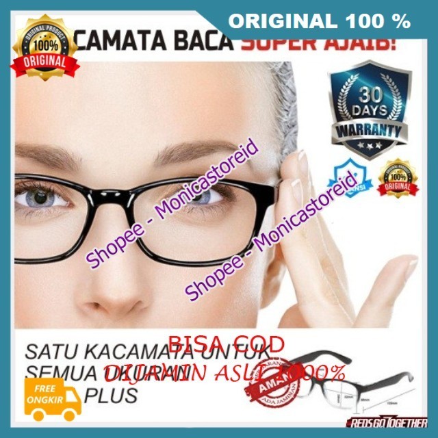 Terbaru Kacamata Plus Baca Ajaib Kaca Mata Auto Fokus Otomatis Terbaik 100% ORIGINAL