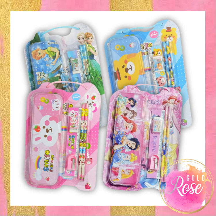 

ℛ - S6139 Alat Tulis Lengkap Anak Lucu / Paket Alat Tulis Sekolah / Set Alat Tulis 6 in 1 / Fancy Set Anak Motif Karakter Lucu