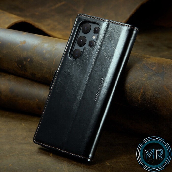 CaseMe 003 PU Leather Wallet Flip Case Samsung Galaxy S24 Ultra 5G Flipcase Dompet Lipat Standing Pr