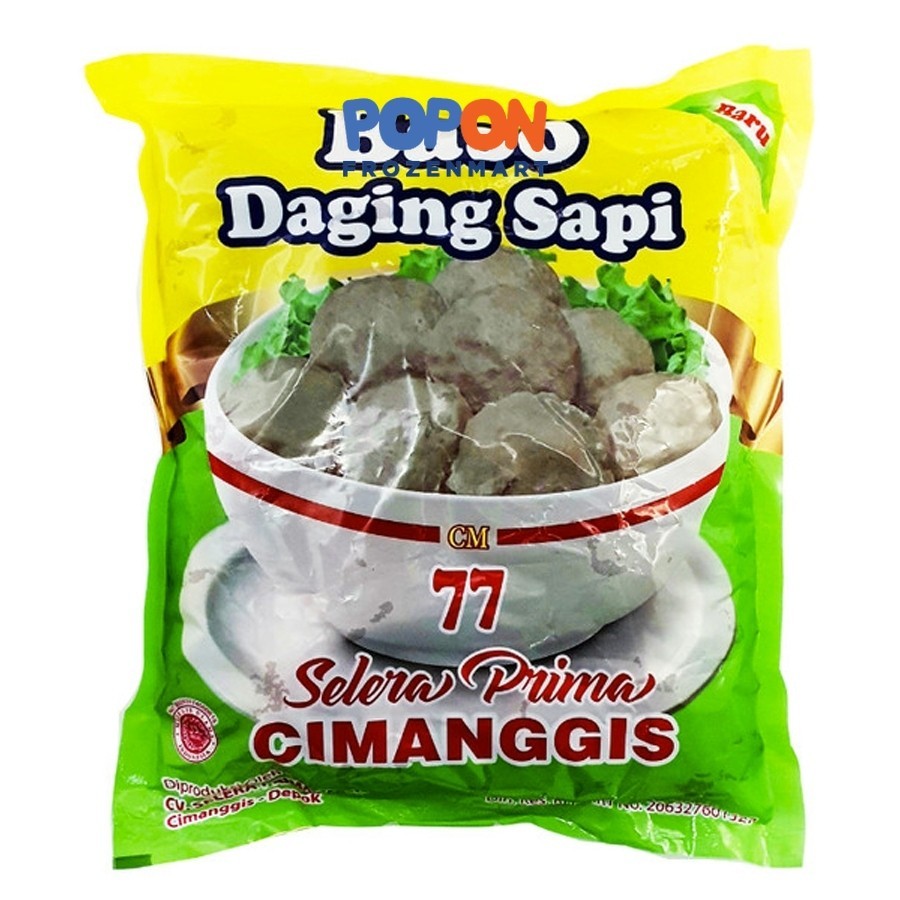 

BAKSO DAGING CM 77 ISI 50 BUTIR BAKSO CIMANGGIS