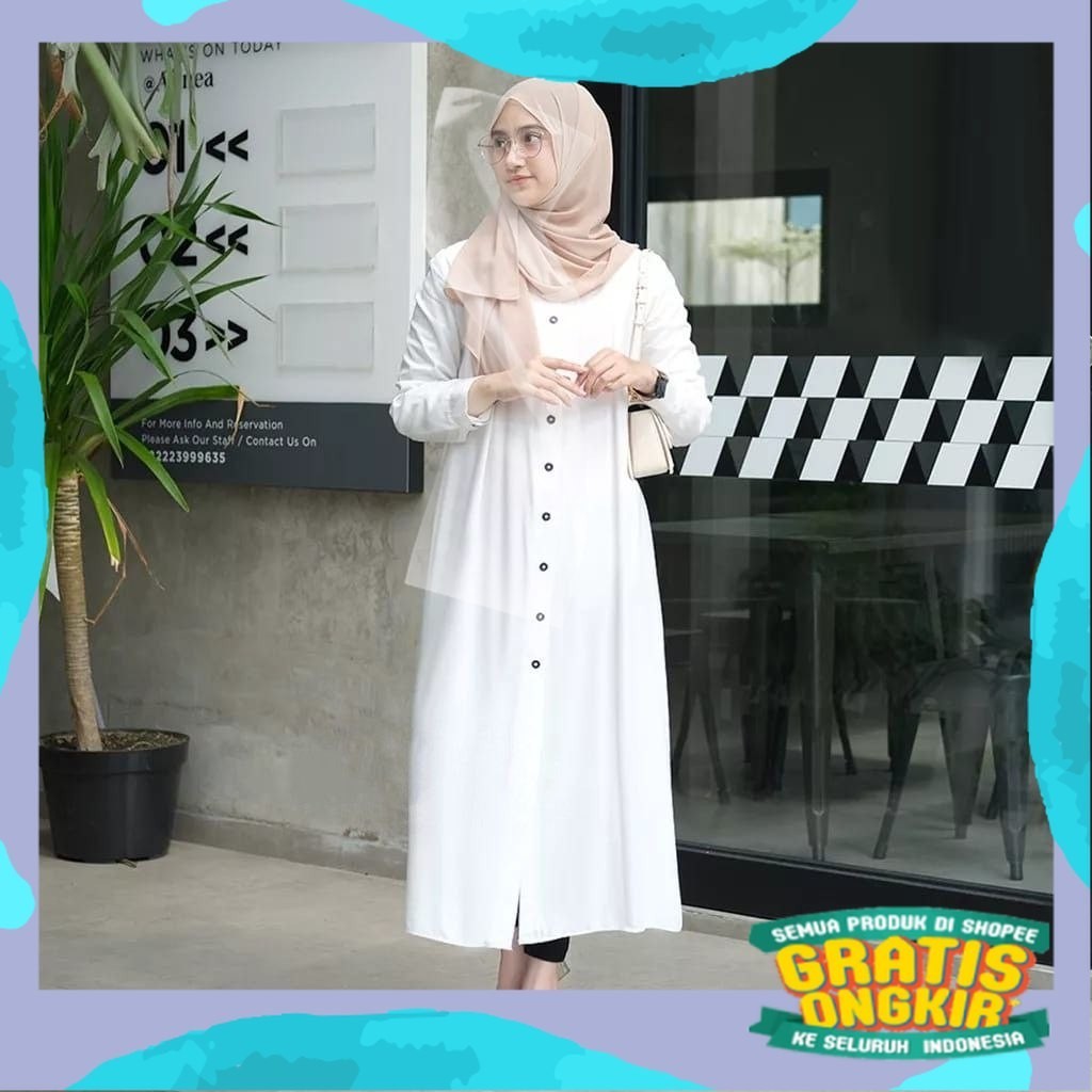 Zecca Midress - baju wanita midi dres rayon uniqlo wanita atasan cewek terbaru baju wanita muslimah 