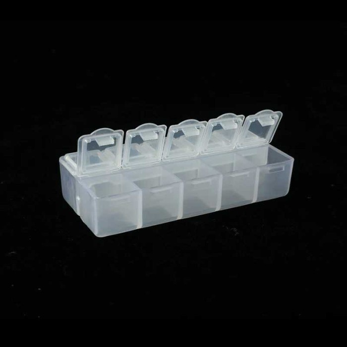 

KGRD Kotak Perhiasan Aksesoris Plastic Storage Jewelry Box 10Grid P3J17G