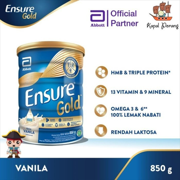 

Nama - Ensure Gold Vanila/Coklat 800gr Susu Nutrisi Dewasa