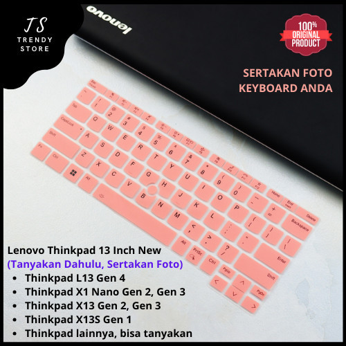 Keyboard Protector Cover Lenovo Thinkpad L13 X13 Yoga X1 Nano Gen 3 4
