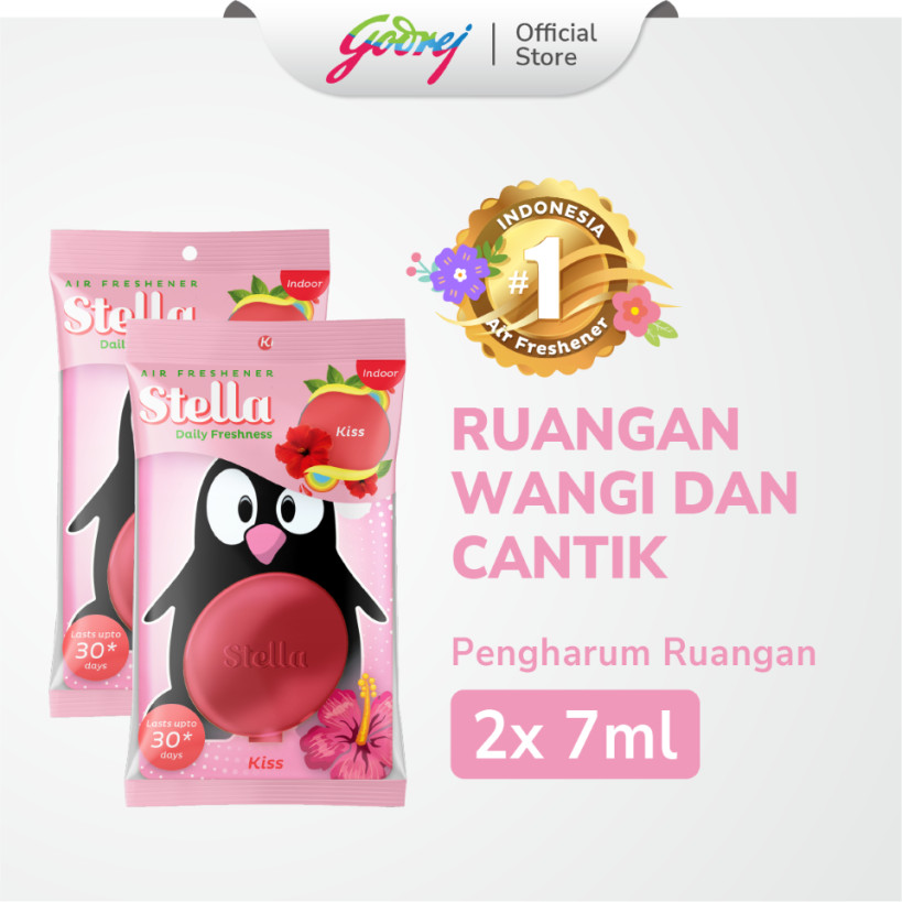 Stella Daily Freshness Indoor Kiss 7 ml x 2 pcs - Pengharum Ruangan