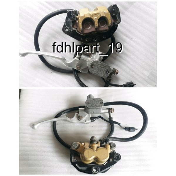 Rem Depan Set Master Kaliper Atas Bawah Yamaha Jupiter Z New Burung Hantu Burhan Asli Original Ori Y
