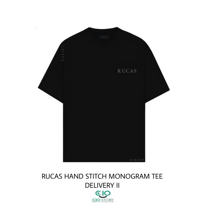 Rucas Delivery II Hand Stitch Monogram Skeleton Tee   - Monogram