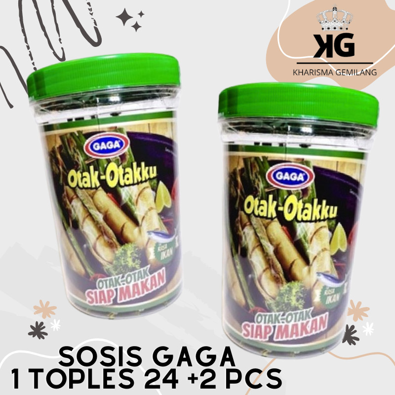 

SOSIS - SOSIS GAGA OTAK - OTAKKU 572g (1 Toples isi 24 + 2 PCS) Makanan intan Cemilan Anak Dewasa Rasa Ikan Otak otak