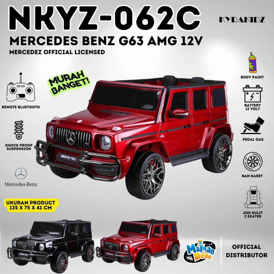Mainan Mobil Aki Anak Mercedes Benz AMG G 63 NKYZ 062C Licensed