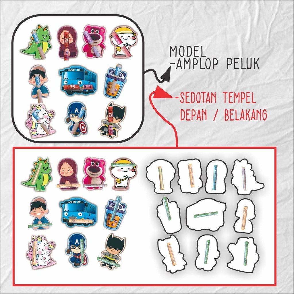 

PAKET USAHA - GROSIR AMPLOP PELUK SEDOTAN ISI 100 PCS LEBARAN NATAL GALUNGAN ULTAH DLL