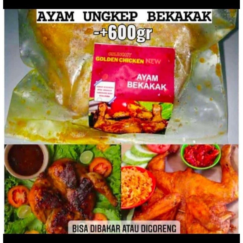 

Ayam Bekakak ungkep frozen sudah berbumbu praktis bisa goreng atau bakar