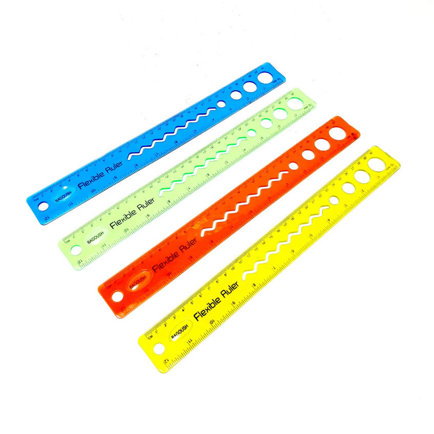 

HARGA GROSIR PER (1LUSIN /12PCS ) PENGGARIS FLEXIBLE 30CM ANTI PATAH (4 WARNA )