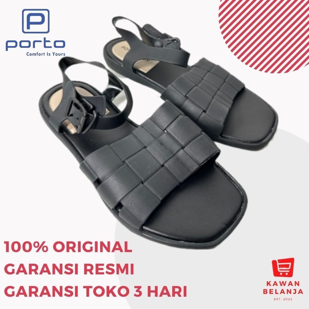 Sandal Selop Tali Wanita EVA Porto Lady EPS Hitam Coklat Pink Putih