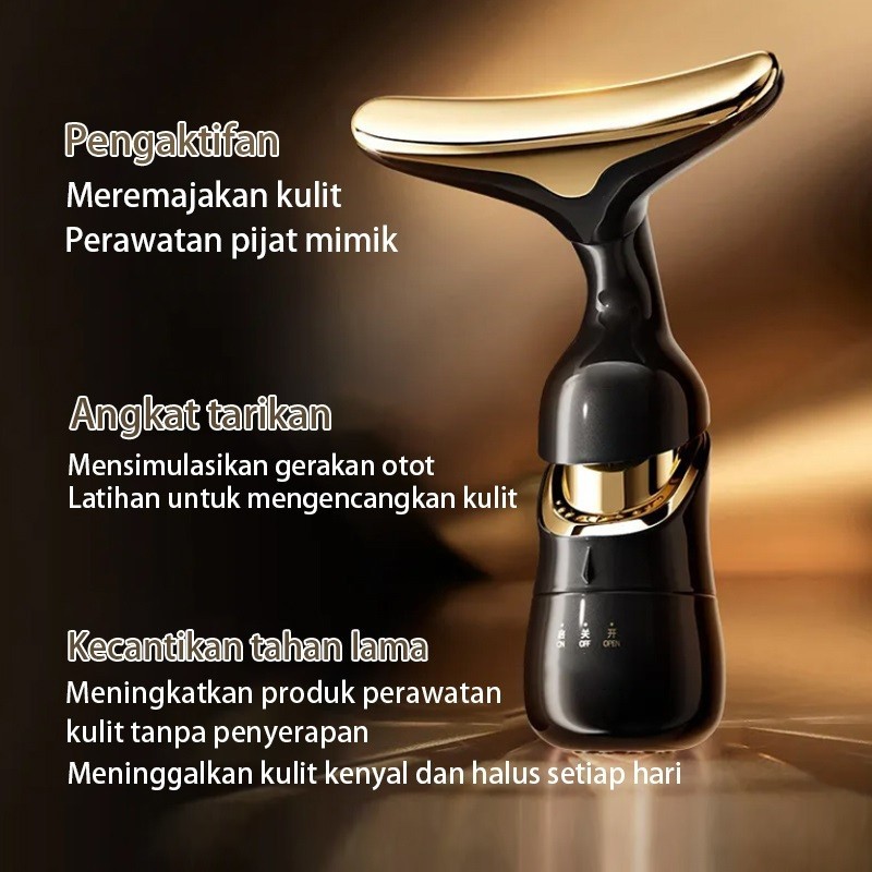 RBCOLLECTION GUSHIYUTA 3IN1 ALAT PIJAT PENGENCANG KULIT WAJAH MATA SETRIKA WAJAH ALAT KECANTIKAN