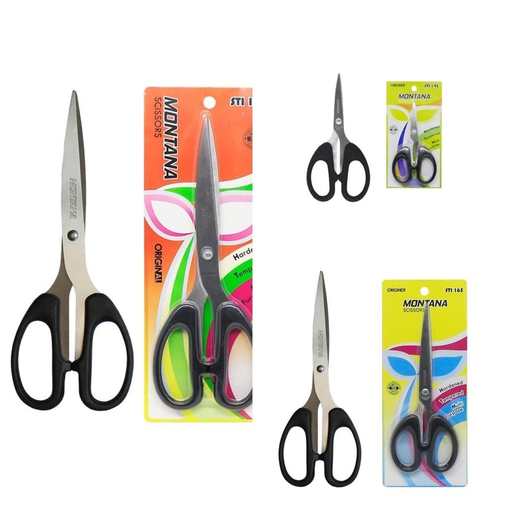 

Gunting Montana Berbagai Varian Scissors Montana (Kecil STI-145- Sedang STI-165 - Besar STI-180) Harga Satuan