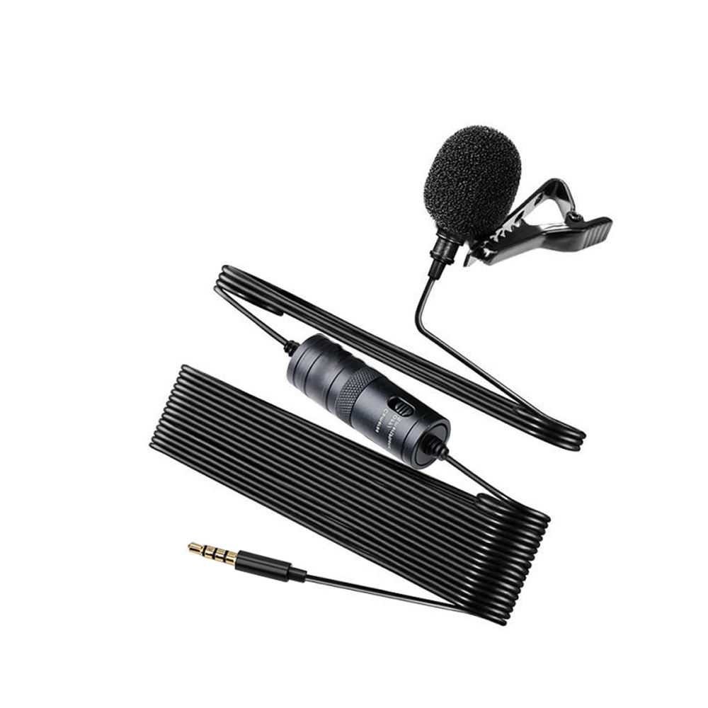 JAYETE Clip On Mic Wired Lavalier Vlogging Singing Plug 3.5mm - M1