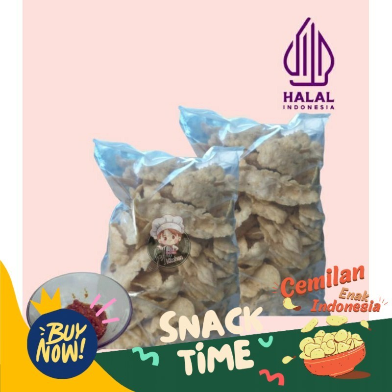 

Special Diskon Isi 1Kg Kripik pentol ikan/camilan/krupuk pentol ikan laut/krupuk pentol super gurih/krupuk enak