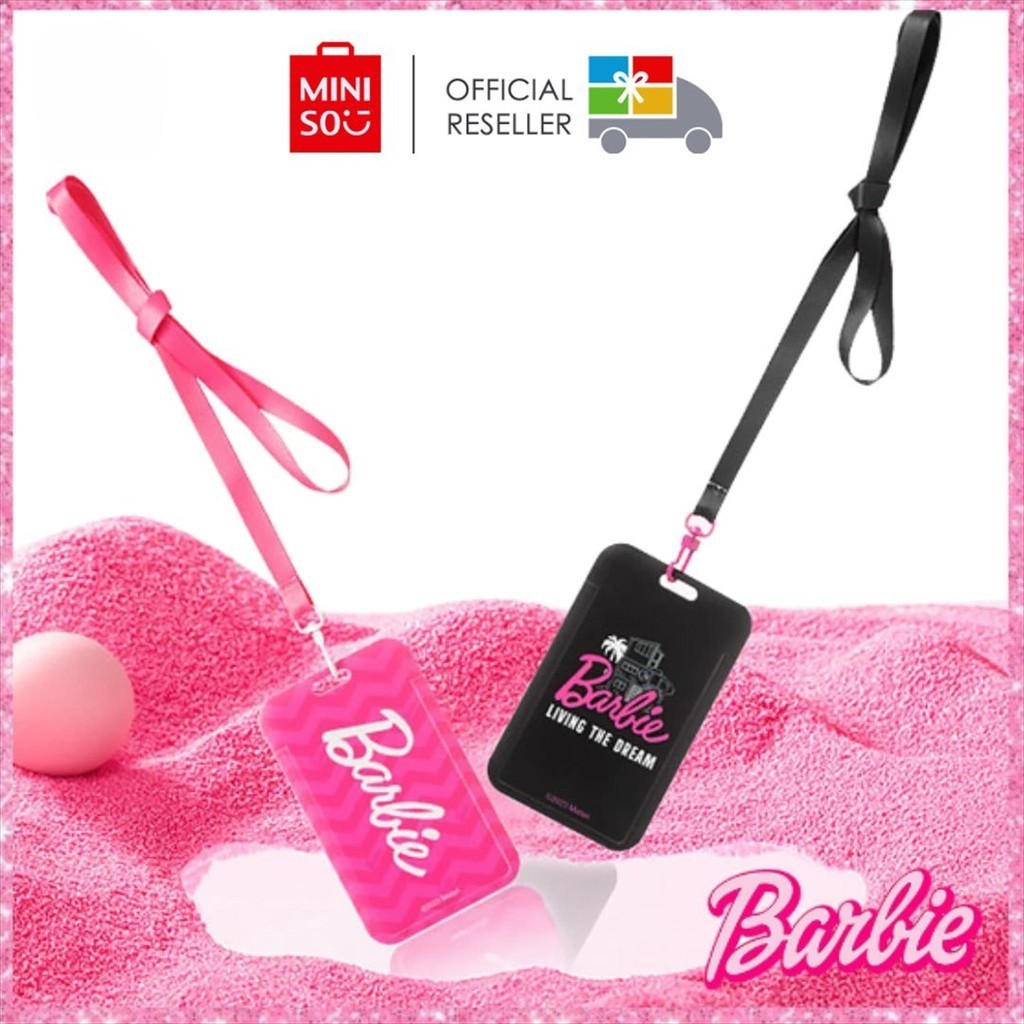 

Miniso x Barbie Card Holder Keychain with Strap