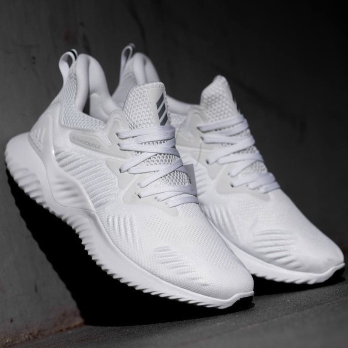 ADIDAS ALPHABOUNCE BEYOUND FULL WHITE ORIGINAL 100% BNIB (Authentic Guaranted) GLOBAL MARKET SEPATU 
