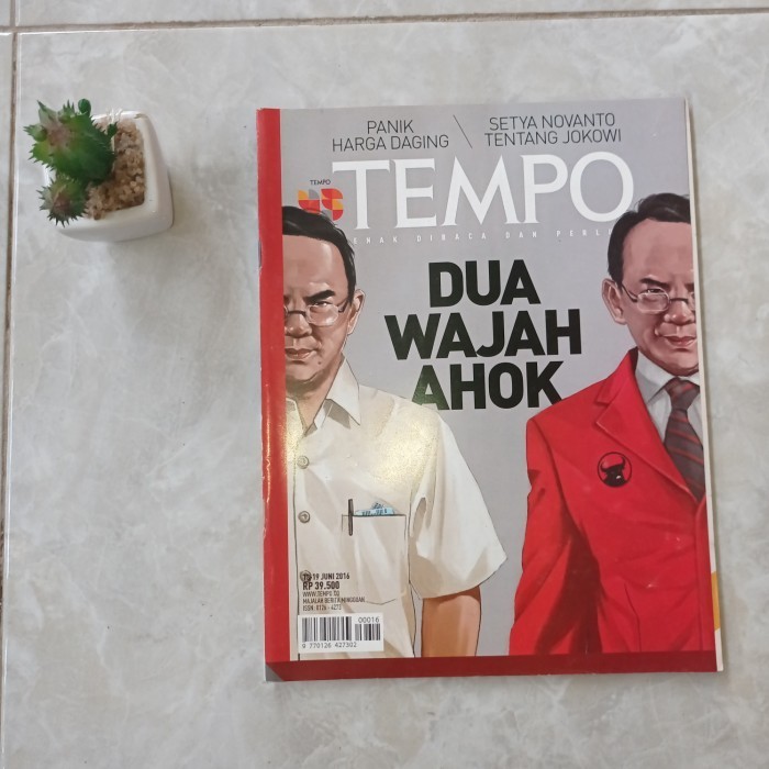Majalah Tempo. Dua Wajah Ahok. Juni 2016
