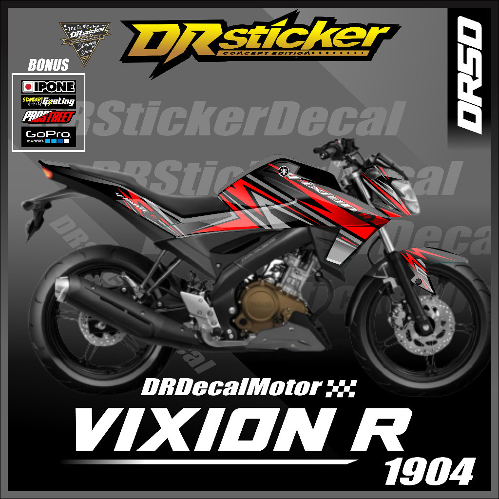 Decal Vixion R Full Body Stiker Vixion R Full Body Striping Vixion R Variasi Full Body Decal Hologra
