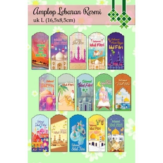 

(1 PACK isi 10PCS) UKURAN L AMPLOP IDUL FITRI ANAK, ANGPAO LEBARAN IDUL FITRI