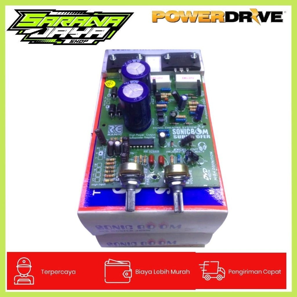 Kit Power Subwoofer Aktif Sonic Boom 300 Watt