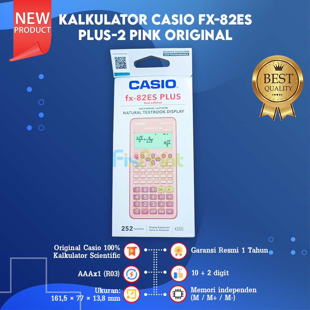 

Calculator Casio fx-82ES PLUS-2 Kalkulator Standart Mini New Original