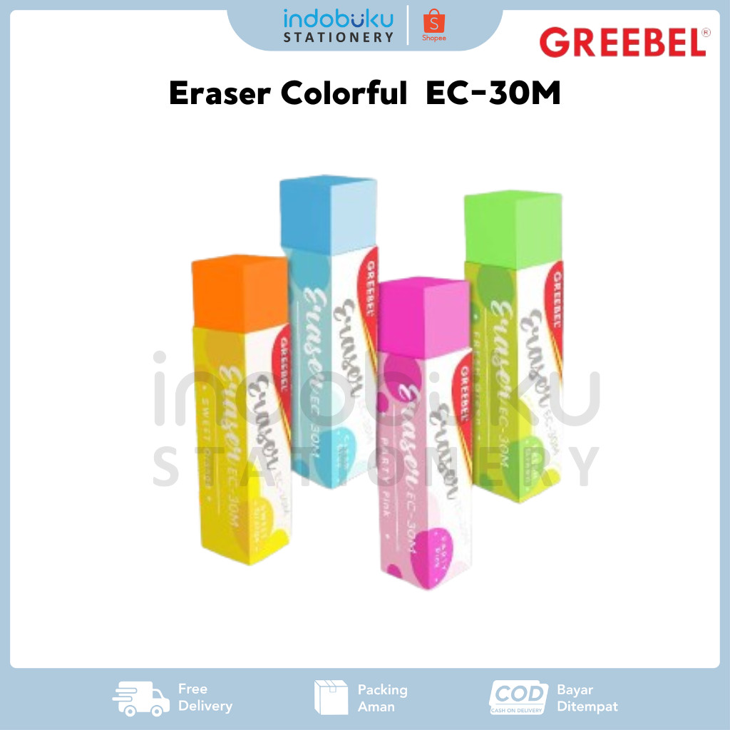 

Eraser Colorful Greebel EC-30M Penghapus Warna-Warni Greebel EC-30M