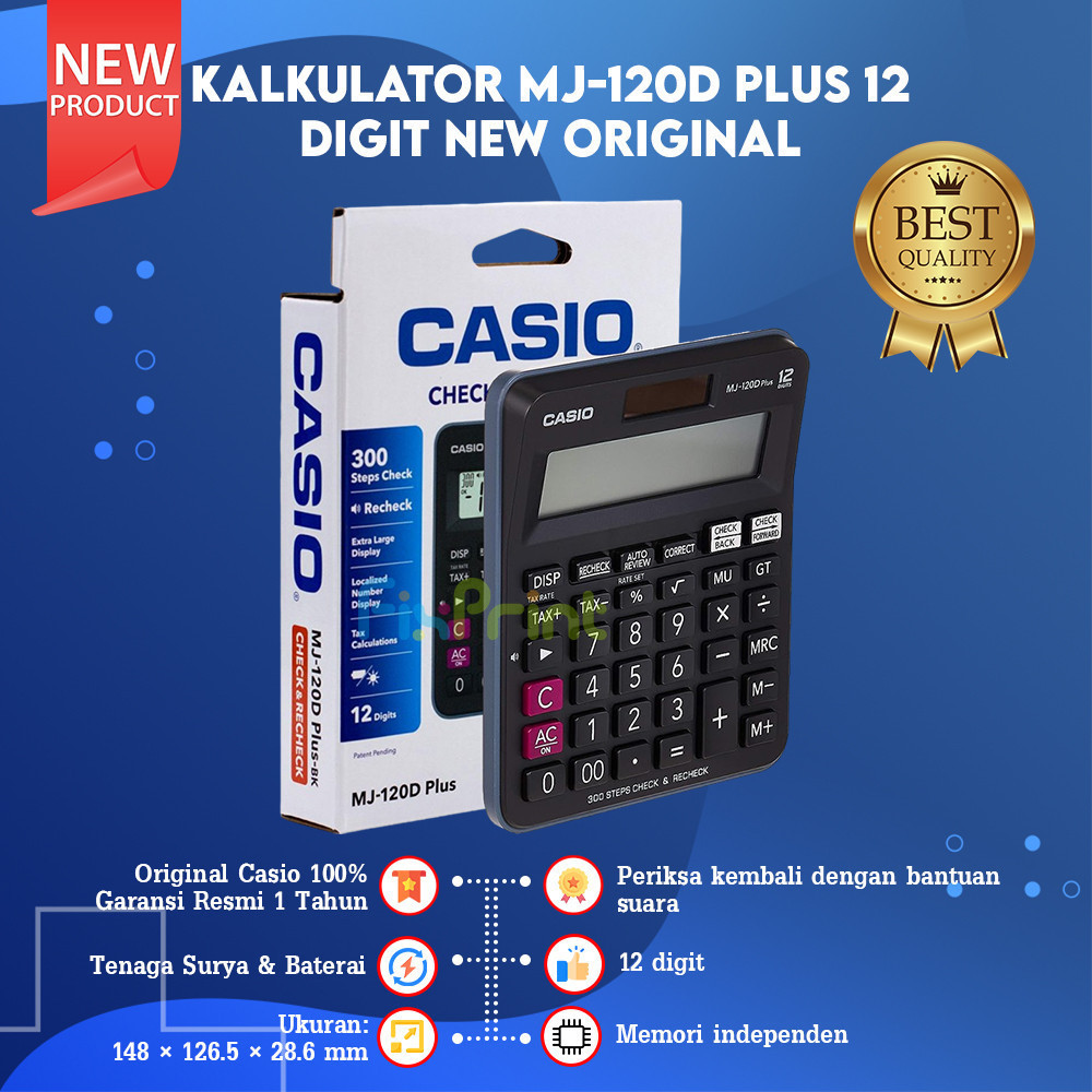 

Kalkulator Casio DH 14 16 DJ 240D 120D 220D MJ 120D 100D Calculator