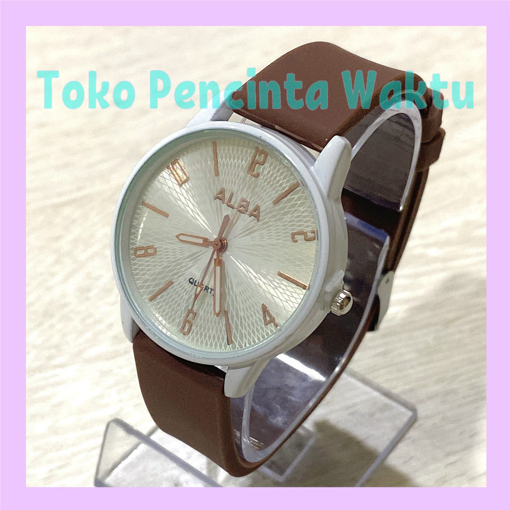 TPW Jam Tangan Wanita Bergaya Sederhana Tali Karet