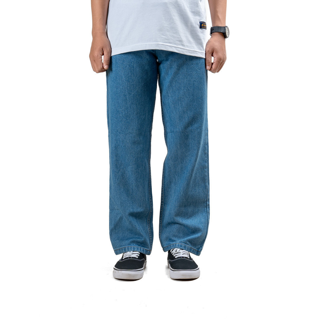 House of Smith Celana Denim Pria - Smith Basic Denim Sky Blue #2